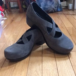 Dansko clogs, suede, size 11